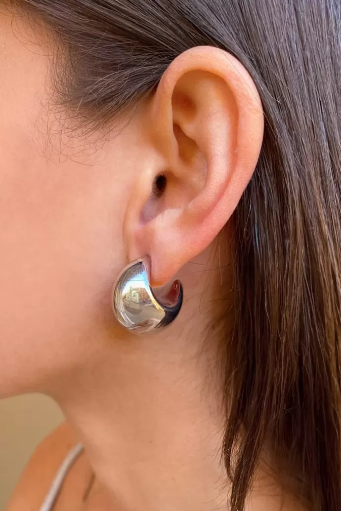 Subdued Orecchini a cerchio bombati^Donna Accessori