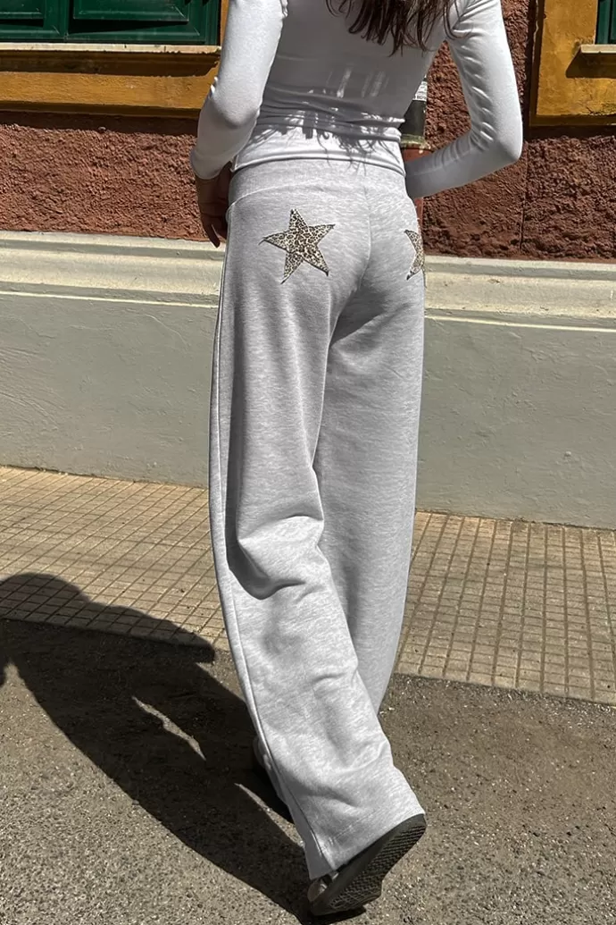 Subdued Pantalone tuta wide-leg con stelle patch^Donna Graphics